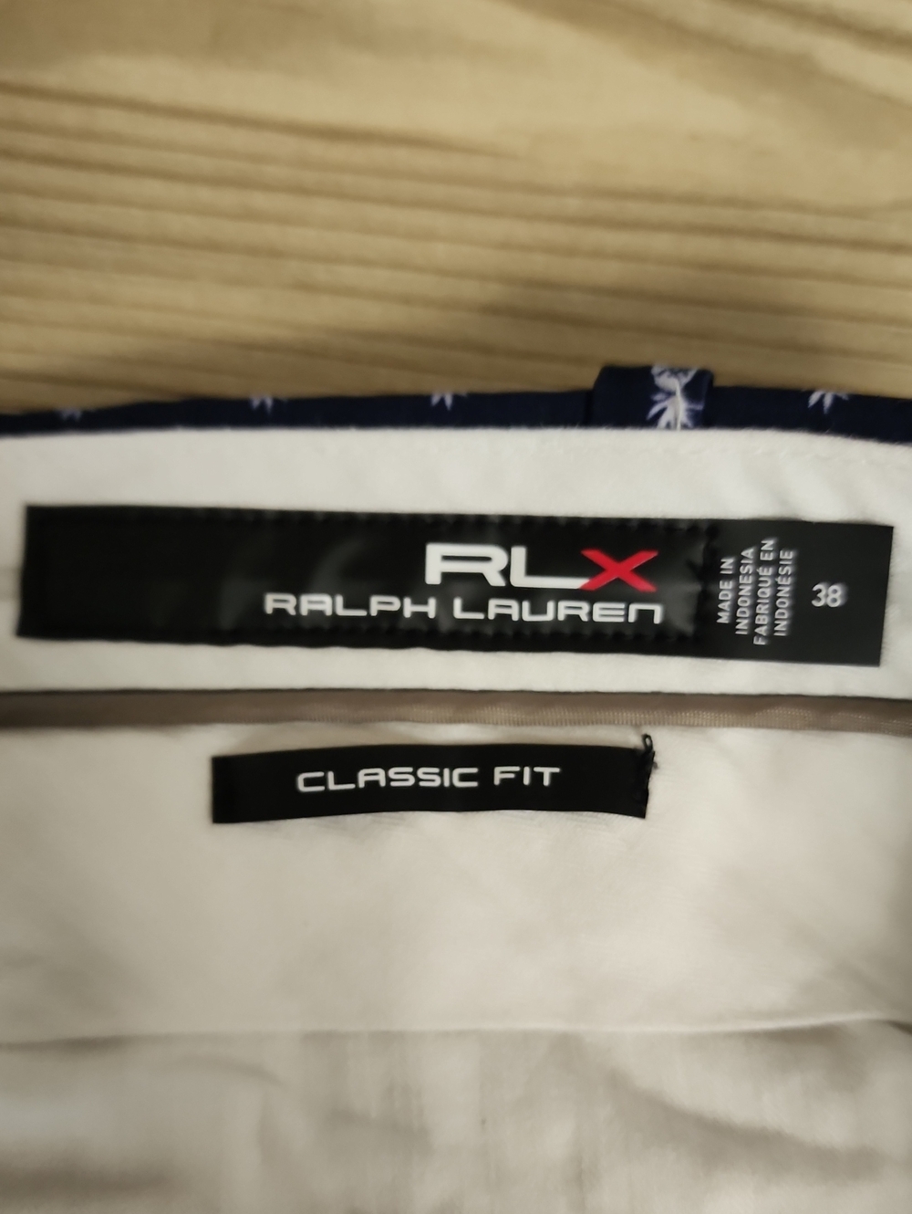 RLX Ralph Lauren Pineapple Golf Shorts Men's 38 Navy Classic Fit 9" - Picture 9 of 11